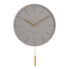 Color: J - Cement Nordic Clock Light Luxury Silent Clock Wall Clock