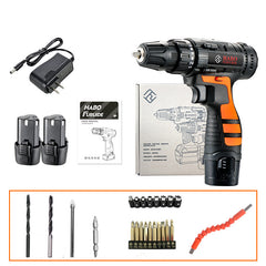 Color: 7A - 12V Lithium Electric Drill Rechargeable Multifunctional Household Electric Screwdriver