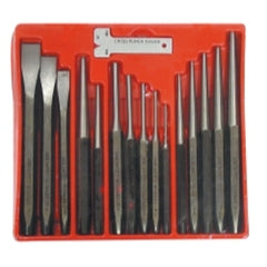 Punch + chis set 16pc