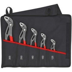 5pc cobra pliers set in tool pouch