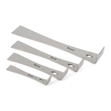 4-pc stainless steel pry bar set