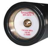 Browning BR-2470 BR-2470 Pretuned 758-MHz to 806-MHz UHF Public-Safety First-Responder-Band NMO Antenna with Extremely Low VSWR and 2.1-dBi Gain