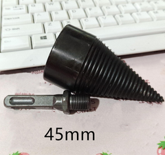 Model: Square, Size: 45mm - Coffin chopping machine drill bit small electric hammer hammer breaking split cone wood wood artifact artifact home rural